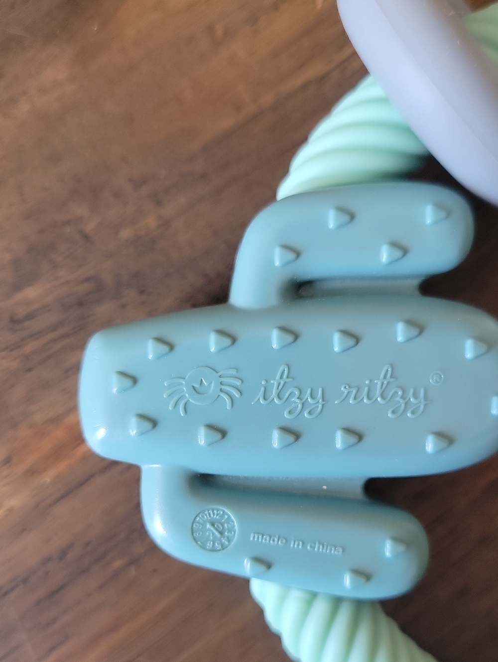 Itzy Ritzy Silicone Teether with Rattle; Rattle Teether Features Rattling Sound - Picture 3 of 3